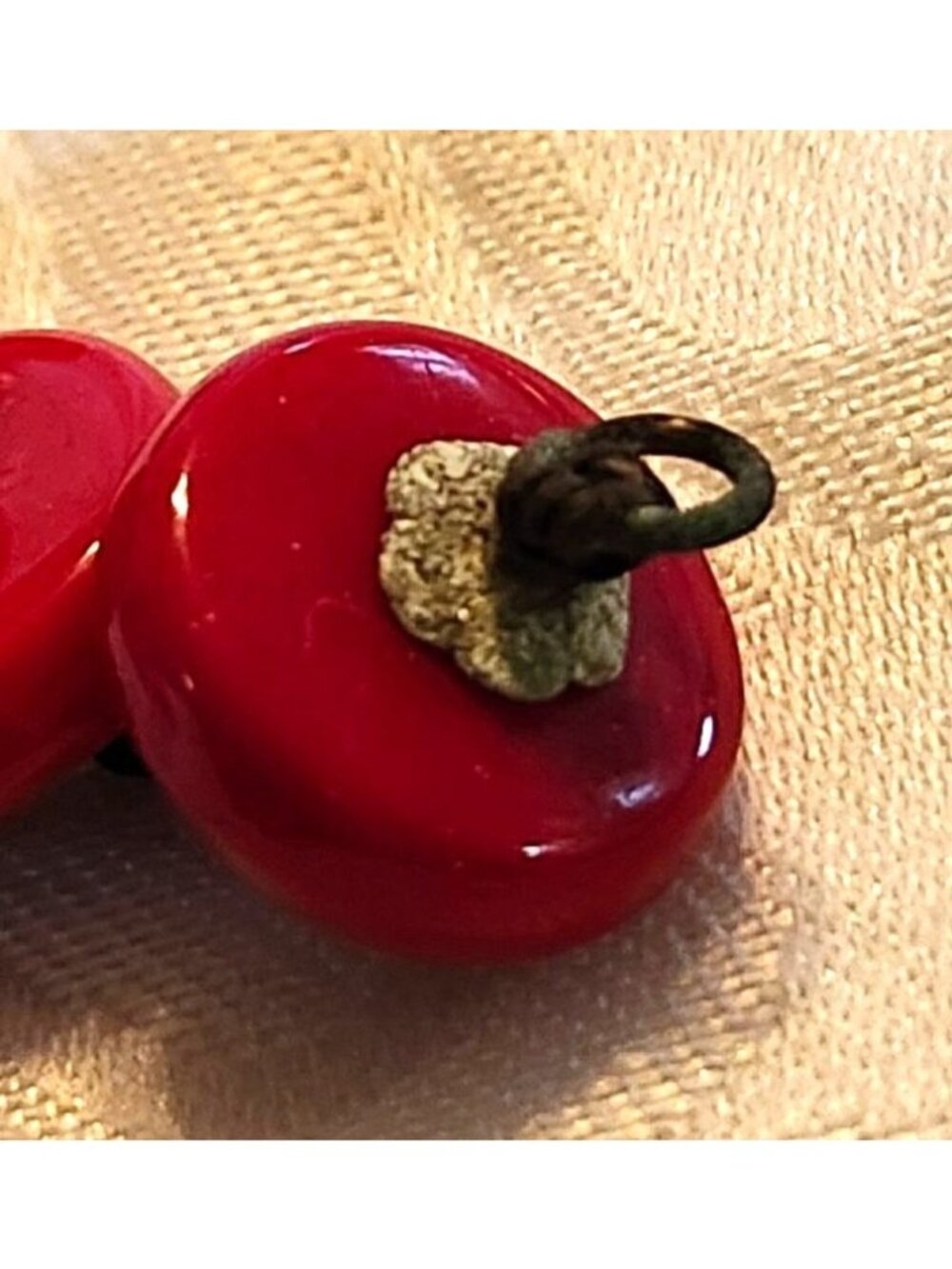 Vintage Czech Molded Beaded Red Art Deco Necklace - Picture 10 of 10
